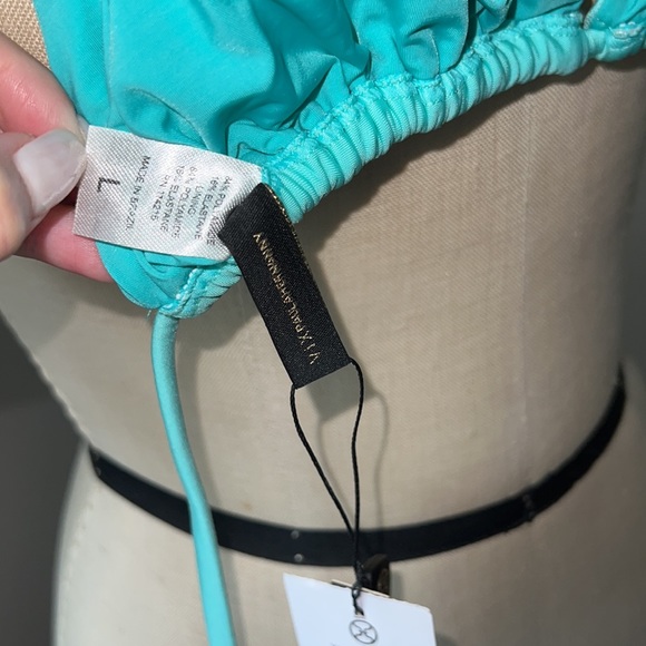 ViX by Paula Hermanny Solid Bia Tube Aqua Bikini Halter Top Sz L - NWT! - Picture 9 of 10